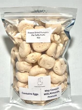 Freeze Dried Pumpkin Pie Taffy Puffs *Pick Bag Size* Made Fresh To Order