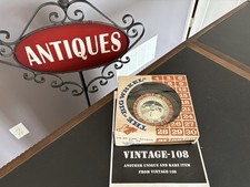 H. Baron Co. Vintage Miniature Roulette Set w/Wheel, Mat, Ball  Box No 138 NOS