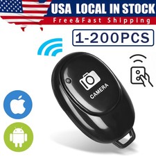 Camera Shutter Wireless Bluetooth Button Remote Control for Android Apple Lot