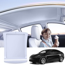 Electric Sunshade Roof for Tesla Model Y, Retractable Sunshade Roof Heat Insu...