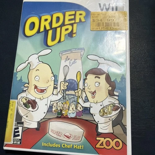 Nintendo Wii Order Up Used, Tested And Works