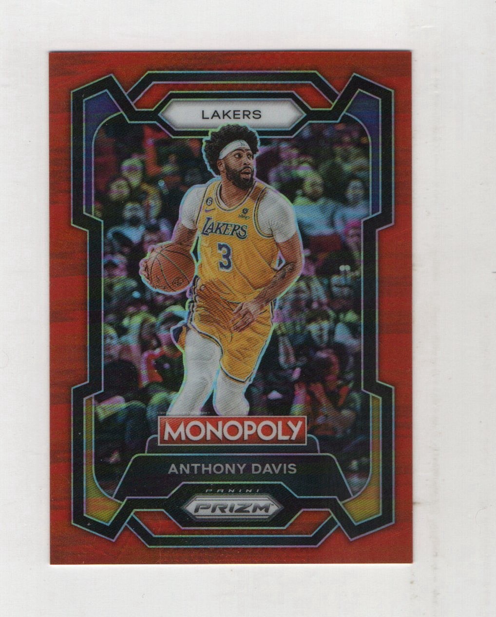 2023-24 Prizm Monopoly Anthony Davis #41 Orange Prizms 001/124 Lakers Kentucky