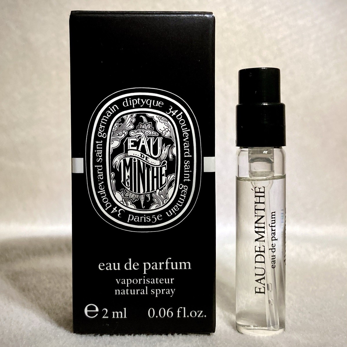 Diptyque Eau De Minthe Eau De Parfum EDP Sample Spray .06oz, 2ml