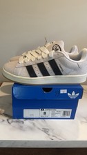 Adidas Campus 00s Low Top Suede Sneakers Crystal White/Black Size 8