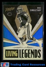 2021 Prestige #LL-12 Mike Singletary Living Legends Xtra Points Blue #/249