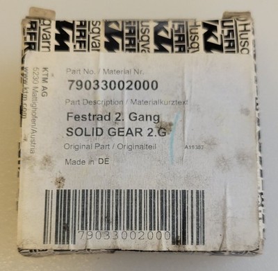 KTM Solid Gear / 2nd Second Gear OEM Original Equipment Part 79033002000 Unused!
