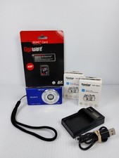 Sony Cyber-shot DSC-W530 14.1MP Compact Digital Camera blue TESTED Working