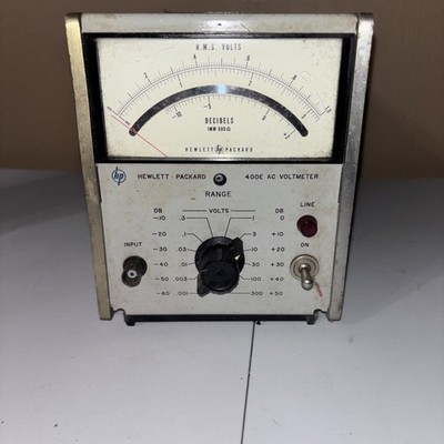 Hp HEWLETT PACKARD 400E AC VOLTMETER 1mw600 Untested Parts Repair