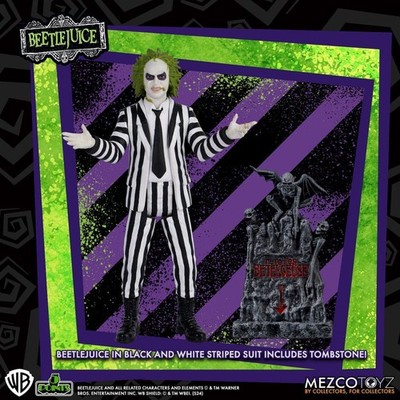 Beetlejuice Striped Suit. 5 Points. Mezco Toyz