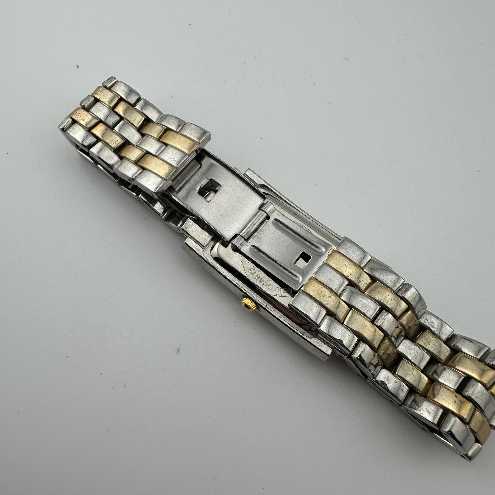 Celebrity Quartz Watch Rectangular Tank Two-Tone … - image 12