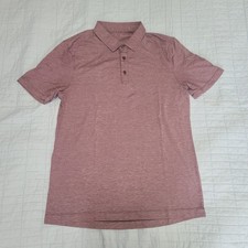 Lululemon Men's Evolution Short-Sleeve Polo Shirt In Red Size Medium