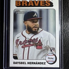 Daysbel Hernandez 2024 Topps Heritage #250 RC Atlanta Braves ROOKIE White Border