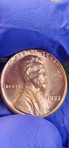 1955 Doubled Die Obverse Wheat Cent with a prominent die crack, Musthave Perfect
