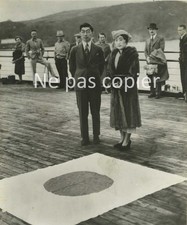 Prince Princess CHICHIBU 1937 Queen Mary Coronation Photo 16x13cm JAPAN