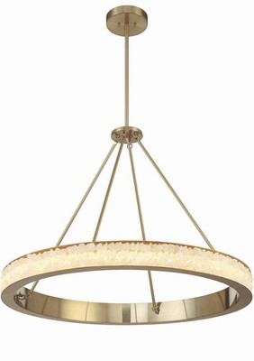 Minka Lavery Divinely 29  LED Crystal Ring Chandelier 3887-776-L Celeste Brass