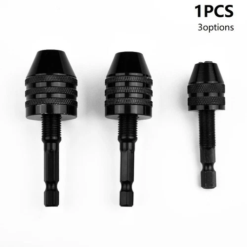 1/4 Keyless Chuck Conversion Hex Shank Adapter Drill Bit Quick Change Driver US