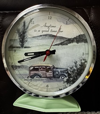 Anytime Is A Good Time For A Vacation vintage style clock 