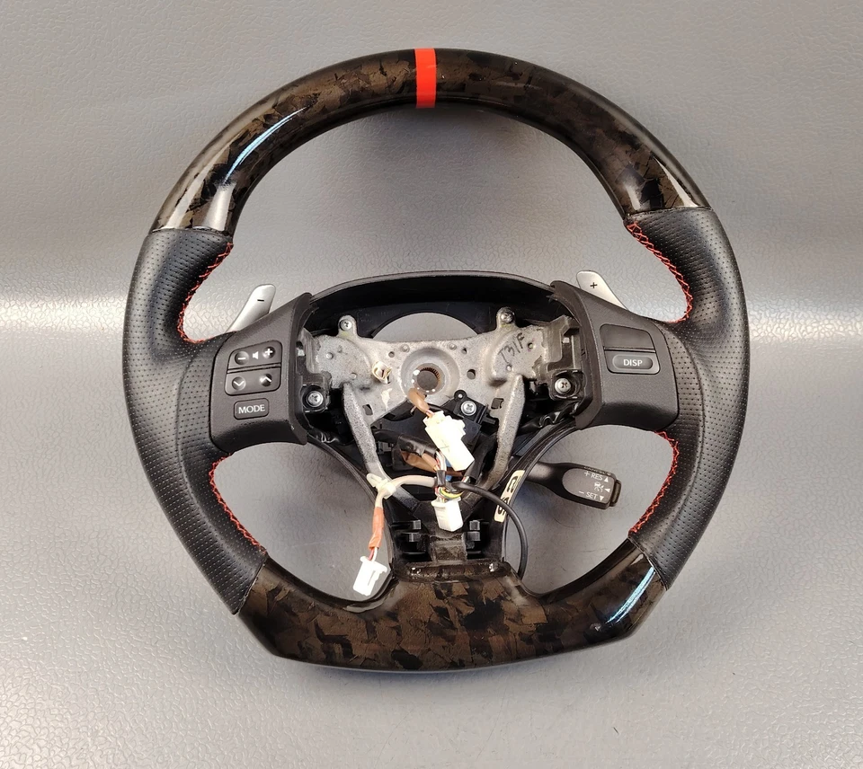 LEXUS IS250 IS350 ISF HYDRODIPPED FLAT BOTTOM STEERING WHEEL 2007 2012 - Bild 3 von 4
