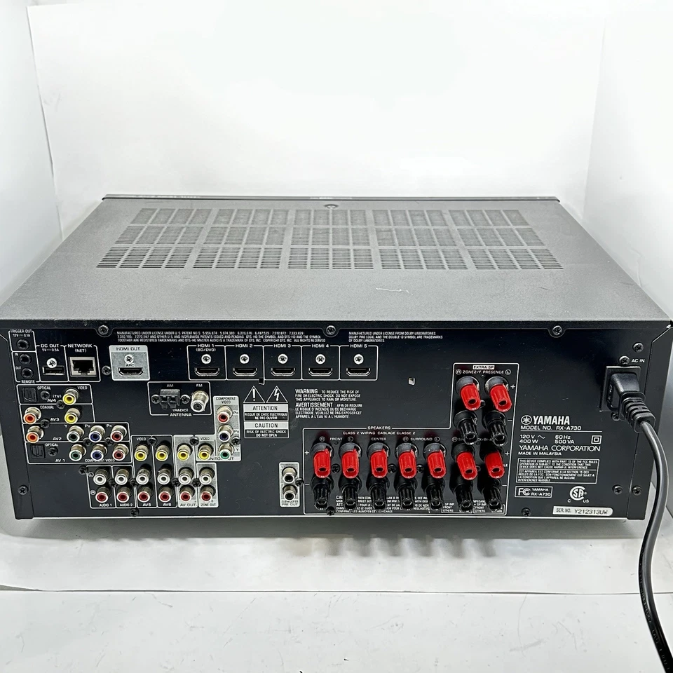 Yamaha RX-A730 Aventage 7.2 Channel AV Receiver 720W HDMI Tested Works - Image 2 of 4