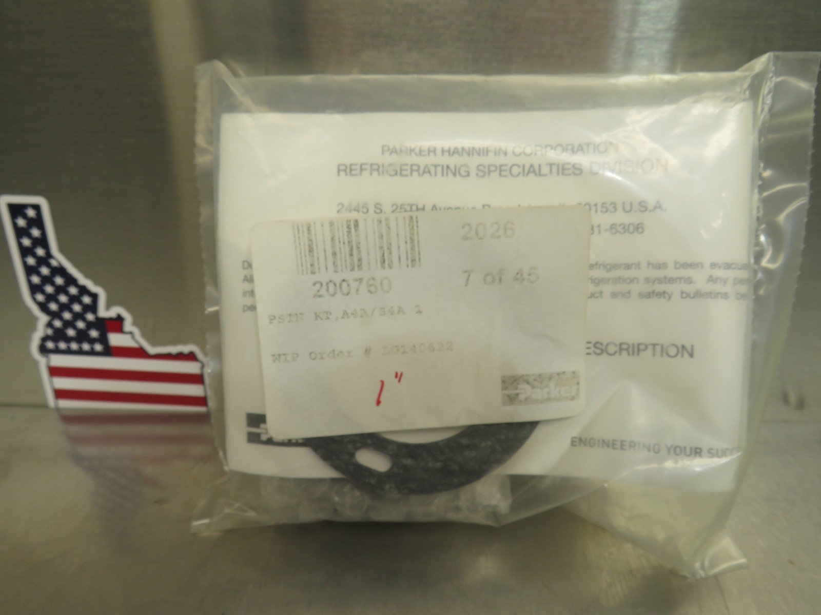 Parker 200760 Piston Kit S4A 1"