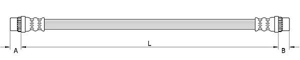 Metzger Bremsschlauch 4111586 FüR Renault, Hinterachse Links, Hinterachse Recht-image