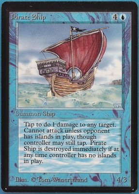 Pirate Ship Beta NM Blue Rare MAGIC THE GATHERING MTG CARD (ID# 427601) ABUGames | eBay Pirate Ship Beta NM Blue Rare MAGIC THE GATHERING MTG CARD (ID# 427601) ABUGames | eBay