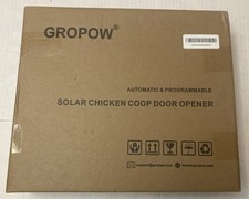 GROPOW Automatic Programmable Solar Remote Chicken Coop Door Opener