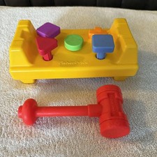 Fisher-Price Yellow  Multi-Color Hammer Learning Toy One Size