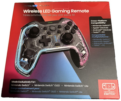 NIB Press Play Wireless LED Gaming Remote For Nintendo Switch, Switch Lite, OLED