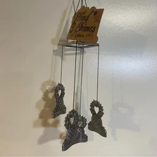 NWT 1992 Carson Alloy Welcome Wind Chimes In Original Box