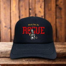Rogue Ales Brewing Mens Trucker Hat Black Ashland Oregon Defunct IPA Beer Cap