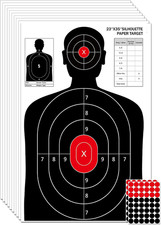 23X35 Inch Shooting Targets - High-Visibility Silhouette Paper for Range