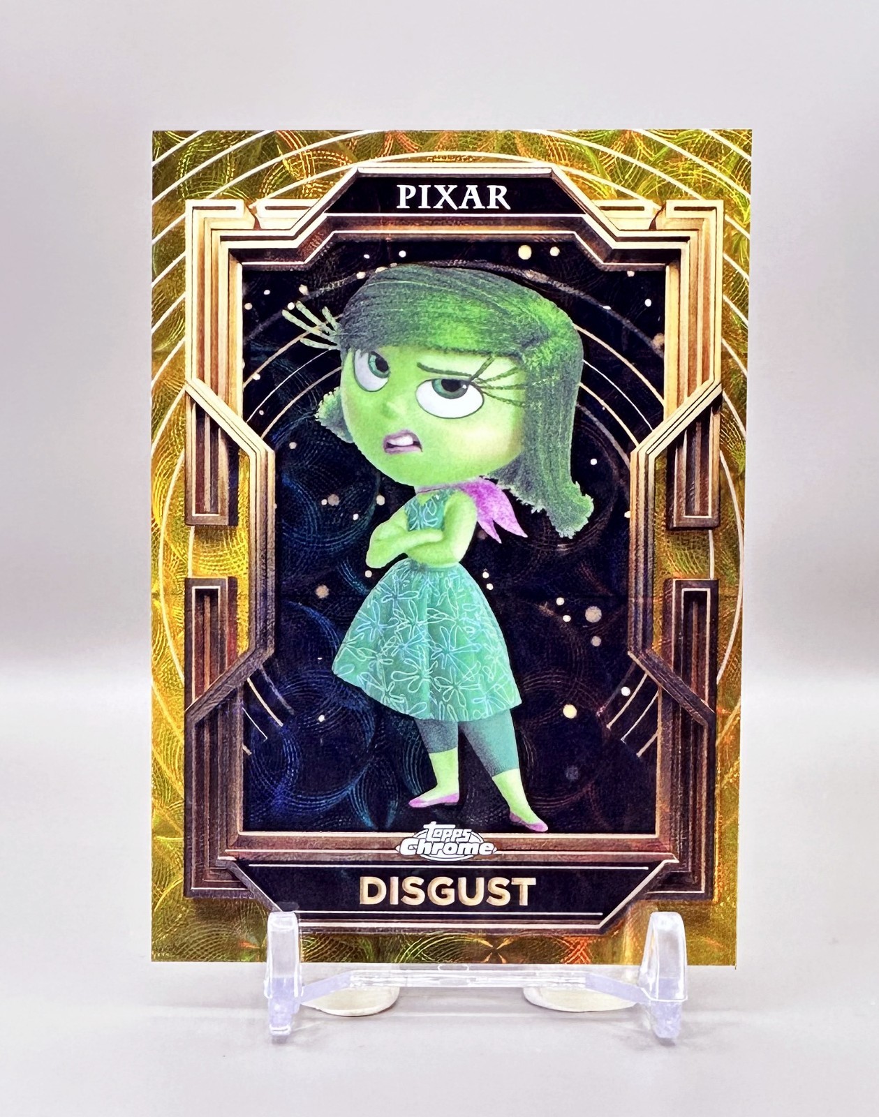 2025 Topps Pixar Gold (Inside Out) #60 (Kaleidoscope Etch Refractor) DISGUST