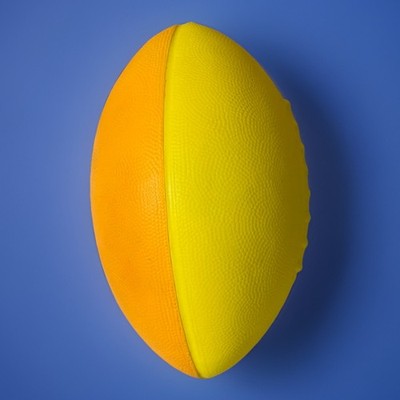 Foam Football Orange & Yellow  9''  Indoor/Outdoor Weather Resistant