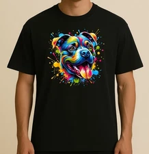 Pit Bull Dog Lover Colorful Pitbull T-Shirt