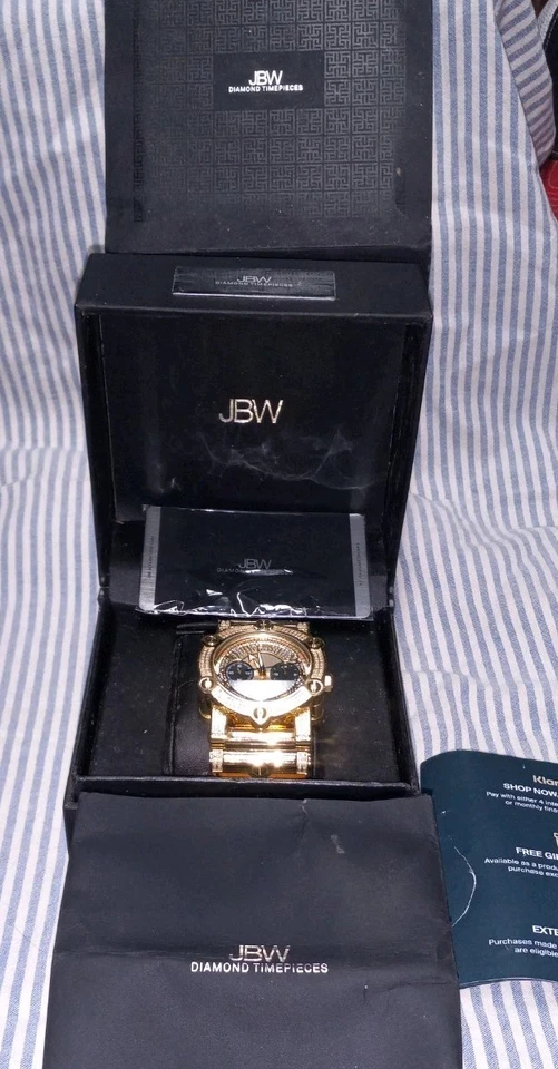 Хронограф JBW Phantom 2-3/8 карата T.W. Часы золотые 196 бриллиантов 10 лет 18 карат. - Изображение 2 из 4