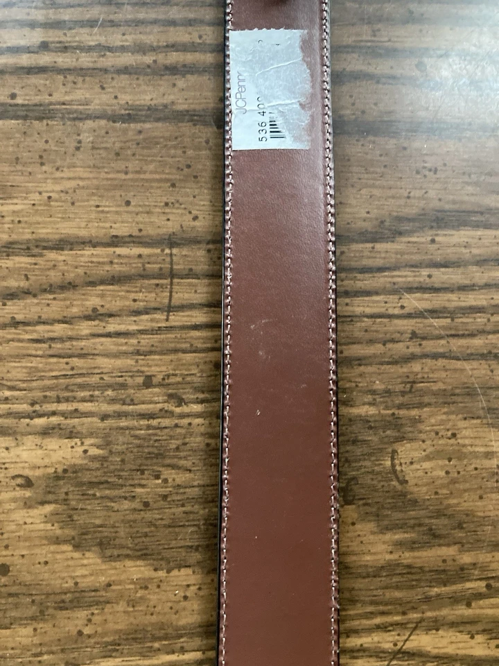 Stanford Essential Hombre Marrón 40” Cinturón Ajustable Piel de Vaca  Foto 3 de 4