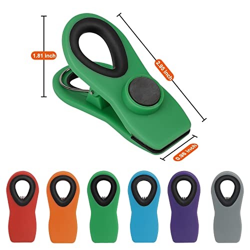Chip Clips, Magnetic Bag Clips with Air Tight Seal for Food Storage, 12 - Picture 3 of 7
