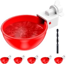 Chicken Waterer Cups, 6 Pack Automatic DIY Chicken Water Cups with 3/8'' Hole Sa