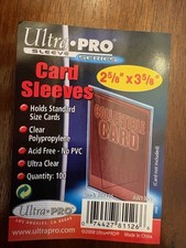 Ultra Pro Card Sleeves 300 quantity 2 5/8" x3 5/8" 3 packs of 100 each