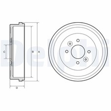 Tambour de frein Mitsubishi COLT