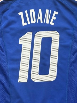 2002 France Authentic Home Jersey #10 Zidane Large adidas World