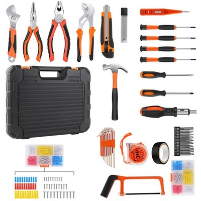 102 Tlg Werkzeugkoffer Kasten Set Hammer Schraubendreher Bits