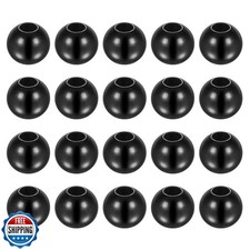 HARFINGTON 20pcs Beads 10mm Stainless Steel 3.5mm Hole Dia Bead for DIY Craft