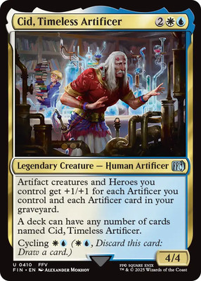 Cid, Timeless Artificer FFV 0410 ~ Rare MTG Final Fantasy Mint
