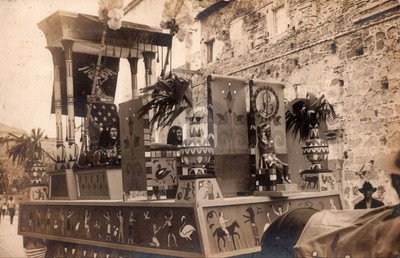 Ancon Panama Indigenous Parade Float RPPC Photo Postcard COPY