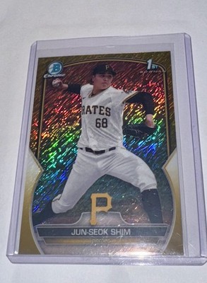 2023 Bowman Chrome Prospects Jun-Seok Shim #BCP-153 Mojo Refractor Gold /50