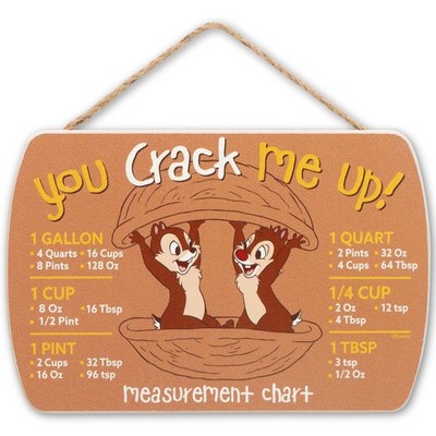 Disney Chip and Dale You Crack Me Up Hanging Wood Measuring Sign - Fun Chip a...