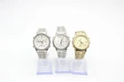 Fx3 Vintage Gents Quartz Seiko Chronograph Wristwatches Not Working Parts Only