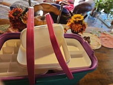 Eagle Craftstor Storage 20" Tote  4 Organizer Storables Trays Exc Condition USA